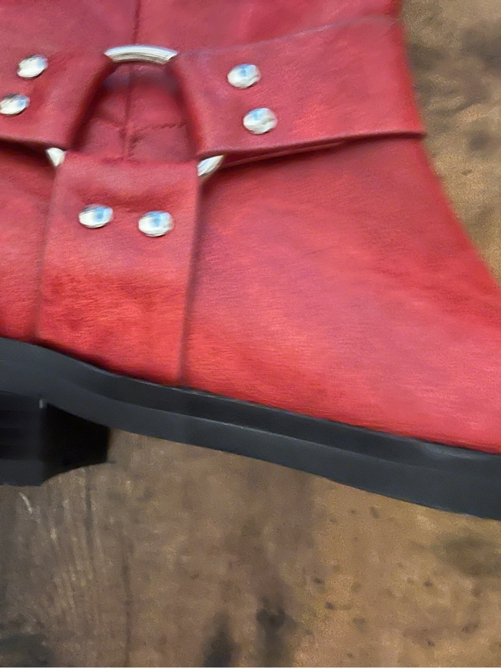 Red Harness Riding Boots Size 8.5 - Picture 7 of 10
